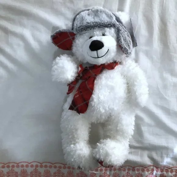 Plush Winter Teddy Bear NWT - Picture 4 of 10